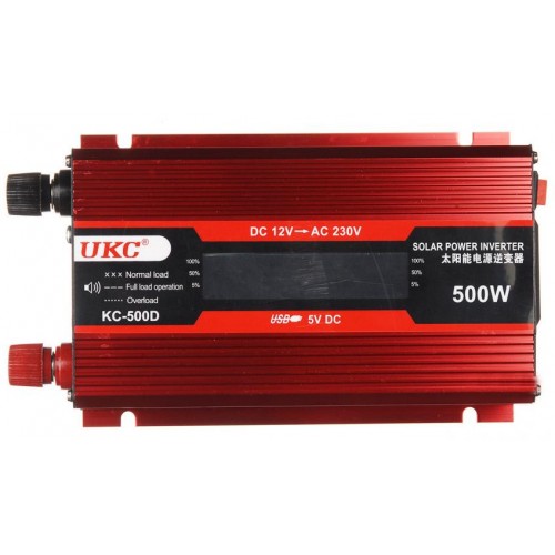 Перетворювач напруги інвертор UKC KC-500D 500W з LCD дисплеєм Red (3sm_386264640) в інтернет супермаркеті PbayMarket!