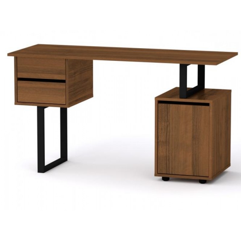 Стіл письмовий Компанит Лофт 4 130х50х72,8 см горіх