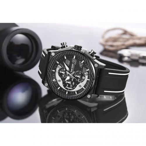 Годинник Megir Black MG2051 (MN2051G-BK-1N7) Годинник Megir Black MG2051 (MN2051G-BK-1N7)