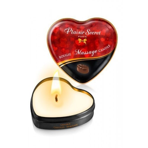 Масажна свічка серця Plaisirs Secrets Chocolate (35 мл) Масажна свічка серця Plaisirs Secrets Chocolate (35 мл)