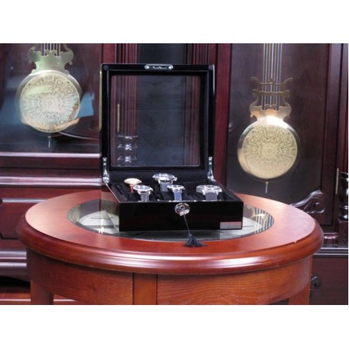 Шкатулка для зберігання годинників Salvadore WB3035-6BB 230х95х230 мм Чорний Шкатулка для зберігання годинників Salvadore WB3035-6BB 230х95х230 мм Чорний