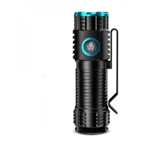 Ліхтар ручний акумуляторний з прищіпкою Rablex RB901 Li-ion 16340 Zoom Type-C 1000 Lumens
