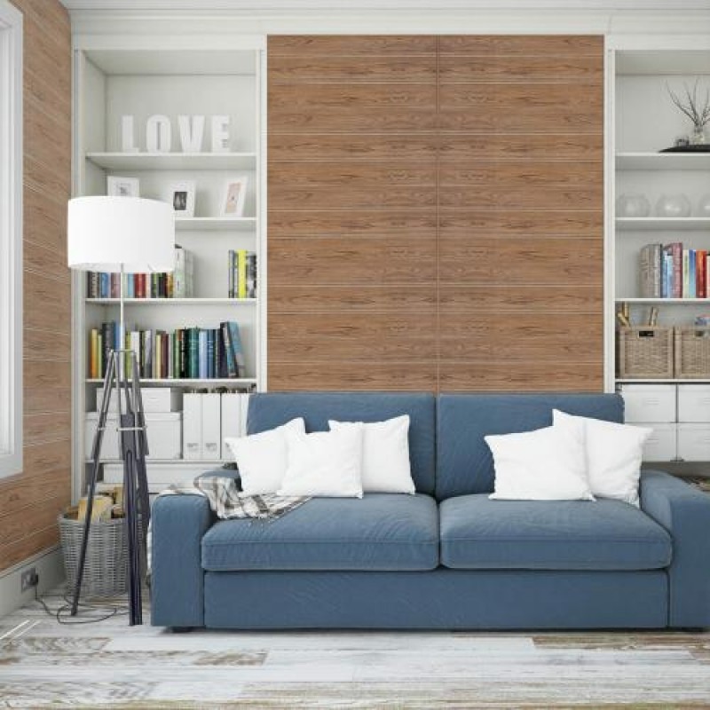 Самоклеюча 3D панель під світлий дуб Sticker Wall 2800х700х3мм