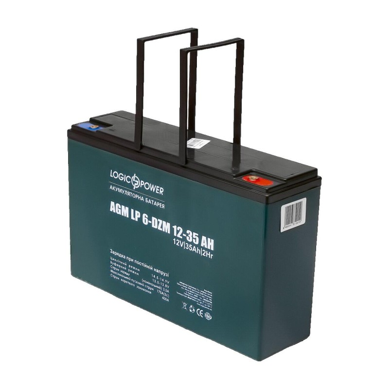 Тягова акумуляторна батарея AGM LogicPower LP 6-DZM-35 12V 35Ah