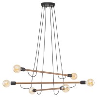 Люстра TK Lighting Helix Коричневий Чорний (TK4950)