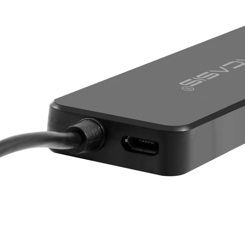 USB hub Acasis AB3-L412 на 4 порти USB 3.0 Чорний