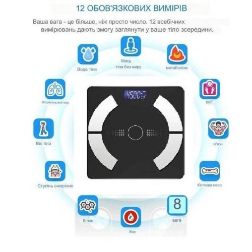 Смарт-ваги Inspire Scale one TZC009 Black Смарт-ваги Inspire Scale one TZC009 Black
