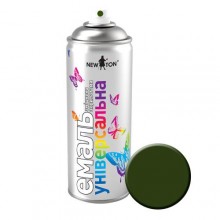 Емаль універсальна Аерозоль New Ton 400 мл RAL 6006 Хакі-олива МАТОВИЙ