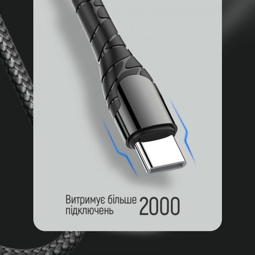 Кабель ColorWay USB Type-C - USB Type-C PD Fast Charging, 3А, 65W, 2м Grey (CW-CBPDCC039-GR) в інтернет супермаркеті PbayMarket!