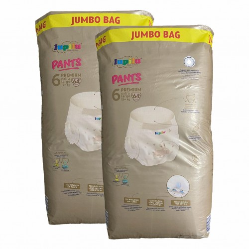Дитячі підгузники - трусики Lupilu Premium 6 Extra large (15+ кг) 128 шт JUMBO BAG