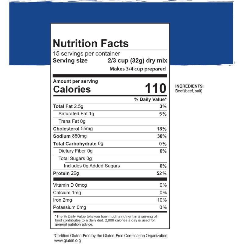 Сублімоване м'ясо яловичини шматочками з великим терміном придатності 30 років Mountain House, 15 порцій