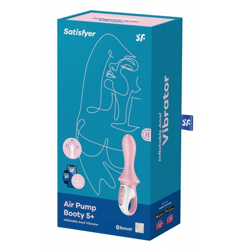 Анальний смарт-вібратор Satisfyer Air Pump Booty 5+, надувається в інтернет супермаркеті PbayMarket!