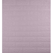 Самоклеюча декоративна 3D панель 3D Loft 700x770x5 мм Світло-фіолетовий (148)