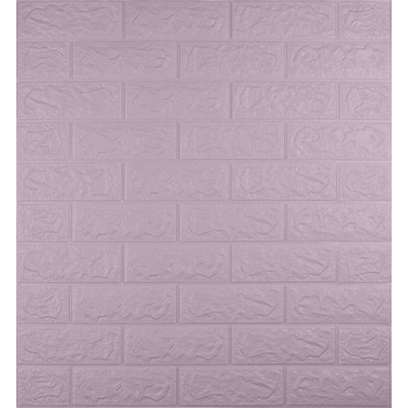 Самоклеюча декоративна 3D панель 3D Loft 700x770x5 мм Світло-фіолетовий (148)