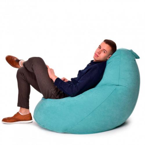 Крісло Мішок Груша Велюр 150х100 Студія Комфорту Великий бірюзовий Крісло Мішок Груша Велюр 150х100 Студія Комфорту Великий бірюзовий