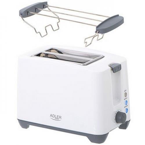 Тостер для хлібу Adler AD 3216 білий Тостер для хлібу Adler AD 3216 білий