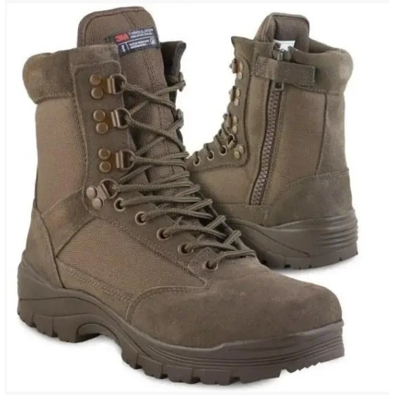 Тактичні черевики Mil-Tec Tactical side zip boot ykk 12822109 45 Коричневий (2062673295)