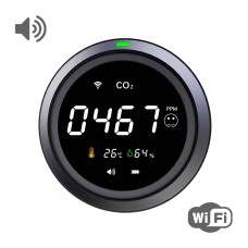 Термогігрометр з датчиком вимірювання CO2 з WiFi No Brand PTH-8 (PTH-8-12)