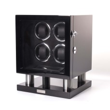 Шкатулка Salvadore для підзаводу 4 годинників 8004/BF/DF 260х230х230 мм Чорний