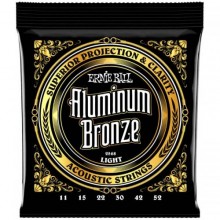 Струни для акустичної гітари Ernie Ball 2568 Light Acoustic Aluminum Bronze 11/52