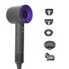 Фен стайлер для волосся Kemei 5 в 1 Supersonic Premium Magic Hair 1600 Вт 5 насадок Фіолетовий (HD07F)