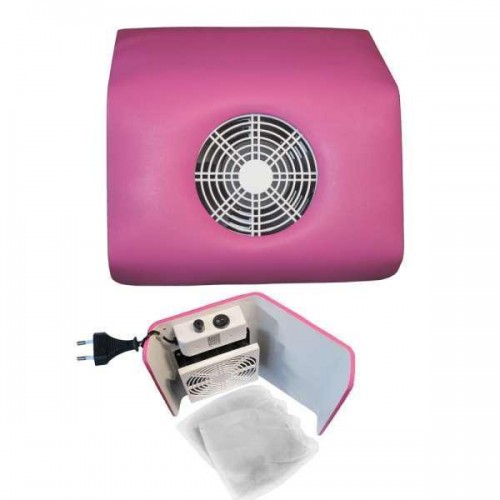 Витяжка для манікюру Nail Dust Collector вентилятор + 3 мішечки Фіолетовий (707335972A)