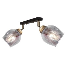 Світильник стельовий MSK Electric Enigma 2 лампи PL 20241-2 BK 619288