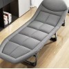 Розкладне ліжко No Brand Комбат Jet Folding-Bed крісло-лежак із подушкою та матрацом до 150 кг 180х60х30 см Сірий (2104618498)