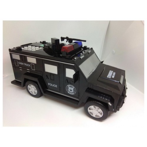 Сейф машинка Creative toys з кодовим замком та відбитком 30х15х14 см Чорний Hummer