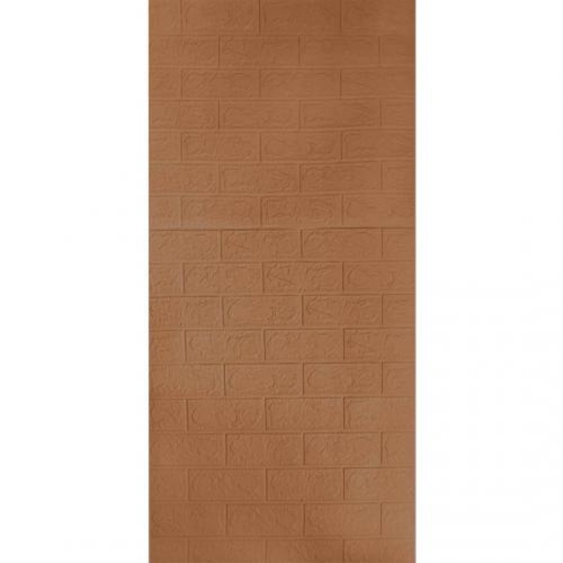 Самоклеюча декоративна 3D панель Під коричневу цеглу в рулоні 3080x700x3 мм 3D Loft