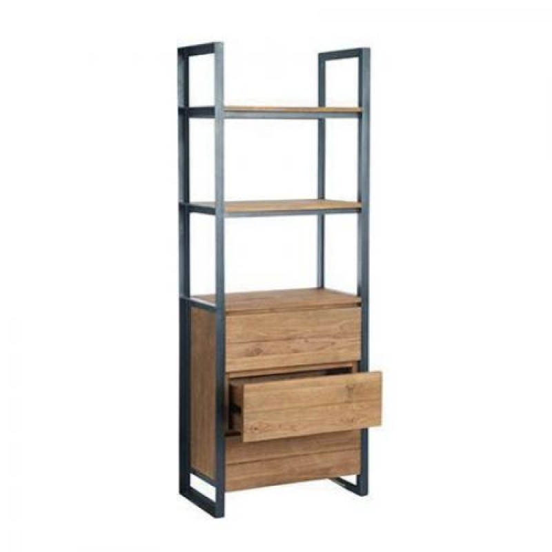 Шафа для зберігання в стилі Loft NS-2234 2030x750x400 мм Черный