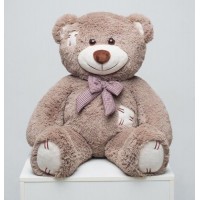 Плюшевий ведмедик Mister Medved з латками Бруно 100 см Капучіно (049) Плюшевий ведмедик Mister Medved з латками Бруно 100 см Капучіно (049)