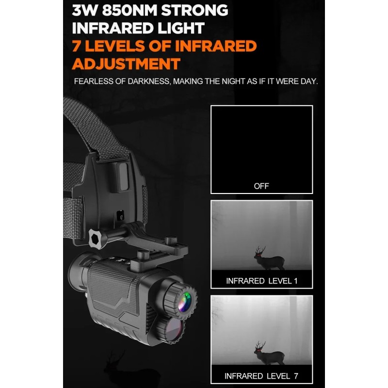 Монокуляр нічного бачення FMA NV8260 4K 1080P HD 8-кратним цифровим зумом (2166838144)