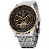 Чоловічий наручний годинник механічний Jaragar Luxury Silver