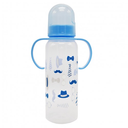 Пляшечка пластикова з ручками Mega Zayka MGZ-0207(Blue) 250 мл Пляшечка пластикова з ручками Mega Zayka MGZ-0207(Blue) 250 мл