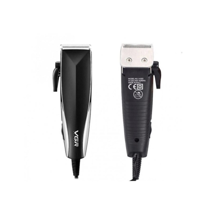 Універсальна машинка для стрижки волосся тример з насадками та ножицями VGR V-033 Чорний