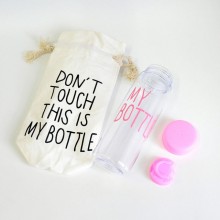 Пляшечка для води My Bottle у чохлі 500 мл Рожевий
