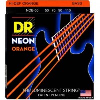 Струни для бас-гітари DR NOB-50 Hi-Def Neon Orange K3 Coated Heavy Bass 4 Strings 50/110 Струни для бас-гітари DR NOB-50 Hi-Def Neon Orange K3 Coated Heavy Bass 4 Strings 50/110