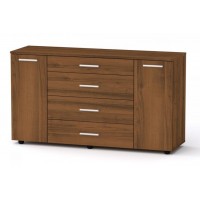 Комод для речей Компанит 1-3-2 130х38х73 см горіх Комод для речей Компанит 1-3-2 130х38х73 см горіх