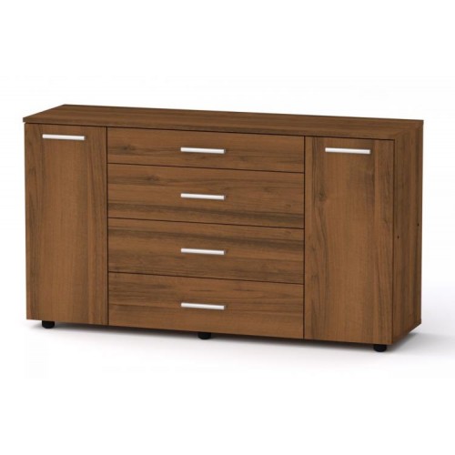 Комод для речей Компанит 1-3-2 130х38х73 см горіх Комод для речей Компанит 1-3-2 130х38х73 см горіх