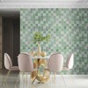 Панель стінова 3D 700х770х4мм мозаїка зелена (D) Sticker Wall SW-00002010