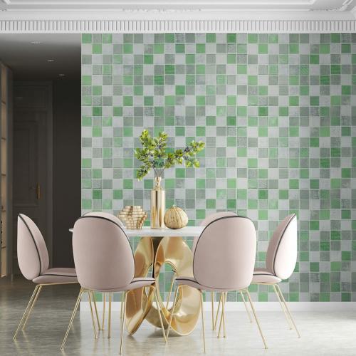 Панель стінова 3D 700х770х4мм мозаїка зелена (D) Sticker Wall SW-00002010 Панель стінова 3D 700х770х4мм мозаїка зелена (D) Sticker Wall SW-00002010