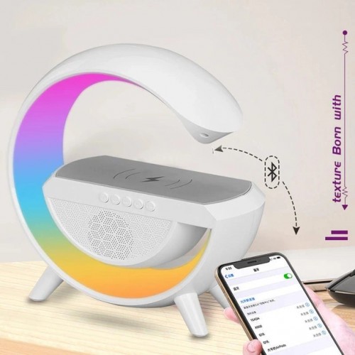 Лампа настільна RGB великий нічник OPT-TOP AS-K10 з бездротовою зарядкою для телефону (1876495732)