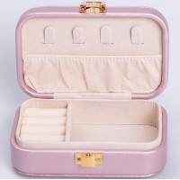Скринька-органайзер для прикрас YIWU 12x7.5x4 см Рожевий (HP-5-34P)