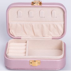 Скринька-органайзер для прикрас YIWU 12x7.5x4 см Рожевий (HP-5-34P)