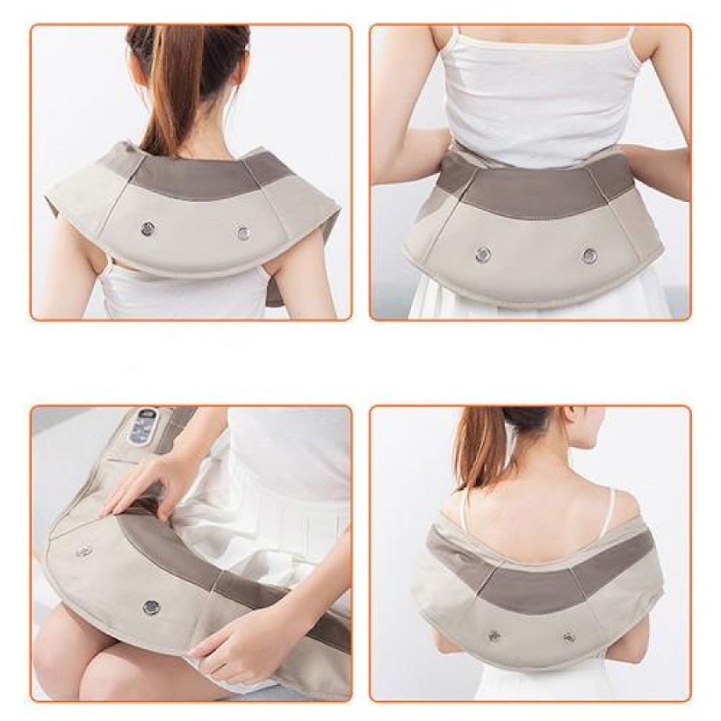 Масажер для шиї та спини з підігрівом Inspire Шиацу 057K Бежевий