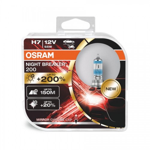 Автолампа OSRAM 64210NB200-HCB H7 Night Breaker +200% 55W 12V PX26d HardDuopet в інтернет супермаркеті PbayMarket!