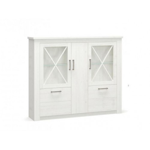 Комод-вітрина Меблі Сервіс Джорджія 3Д2В андерсон пайн Комод-вітрина Меблі Сервіс Джорджія 3Д2В андерсон пайн