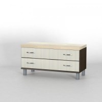 Комод приліжковий Тиса Мебель КП-114 Венге Дуб молочний 50x41x90 см Комод приліжковий Тиса Мебель КП-114 Венге Дуб молочний 50x41x90 см