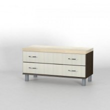 Комод приліжковий Тиса Мебель КП-114 Венге Дуб молочний 50x41x90 см